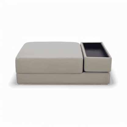 Pouf Amadeo gris clair
