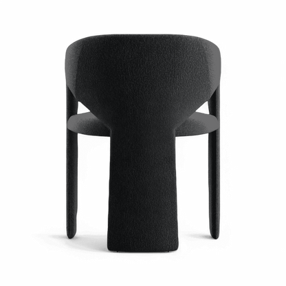 Chaise de salle à manger Aria Boucle noire