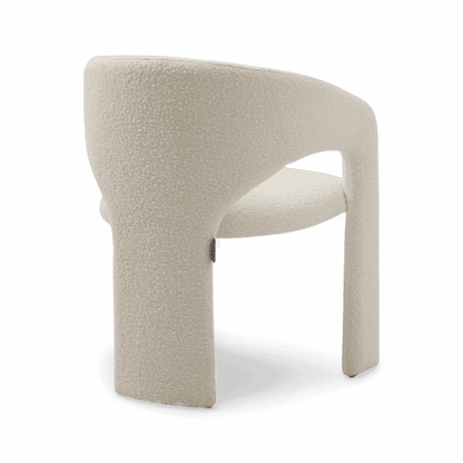 Chaise de salle à manger Aria Boucle blanche