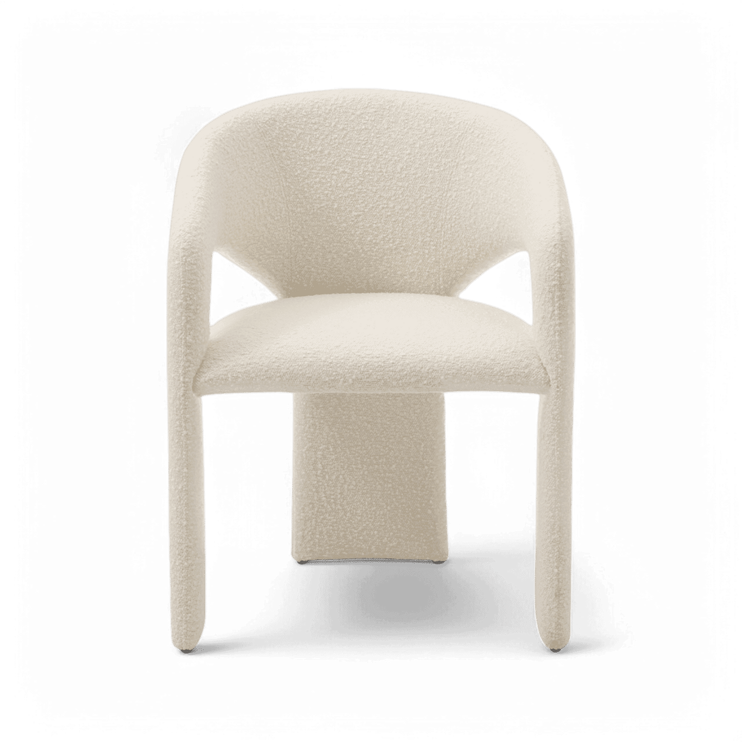 Chaise de salle à manger Aria Boucle blanche