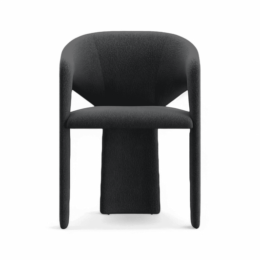 Chaise de salle à manger Aria Boucle noire