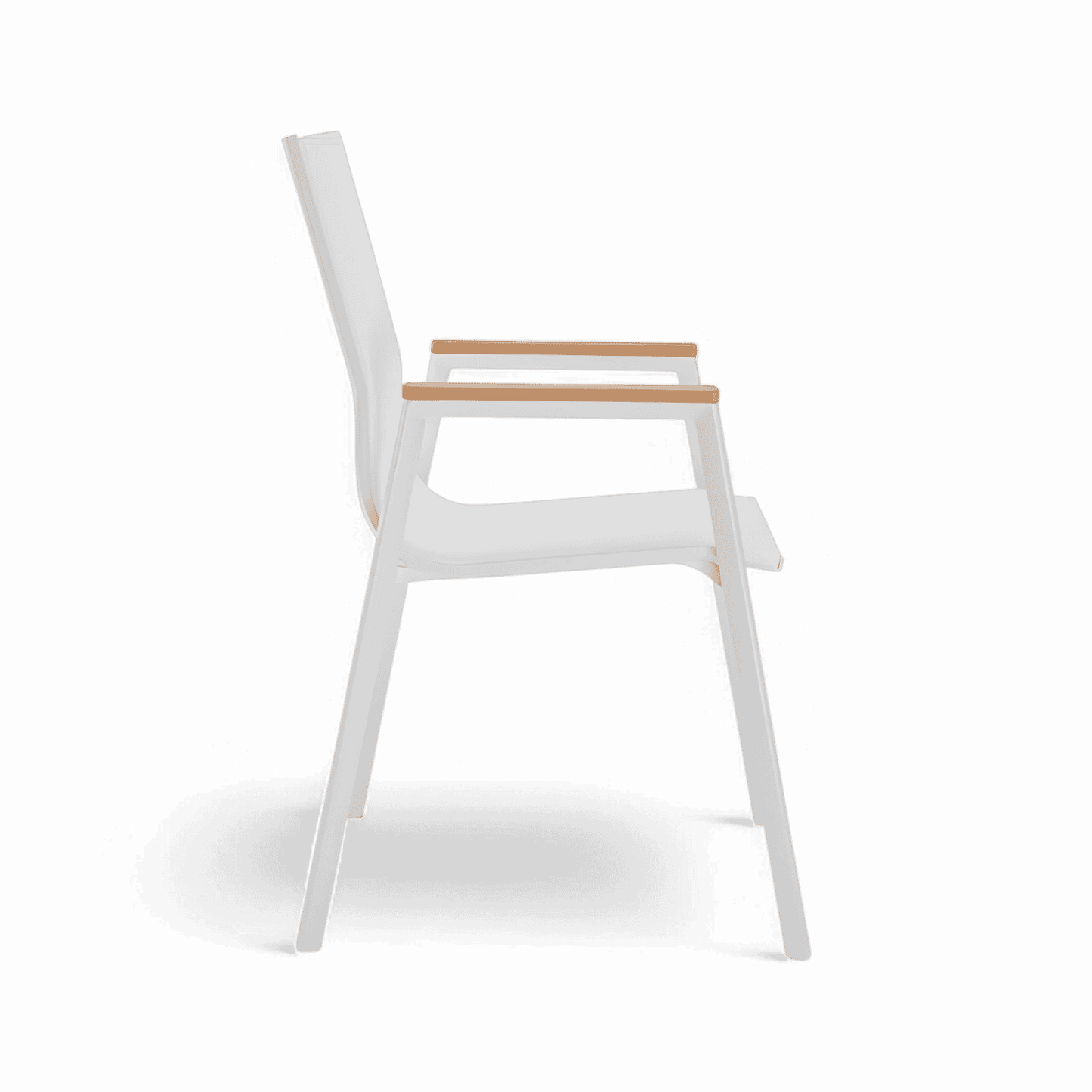 Chaise de salle à manger d'extérieur Aviana blanche