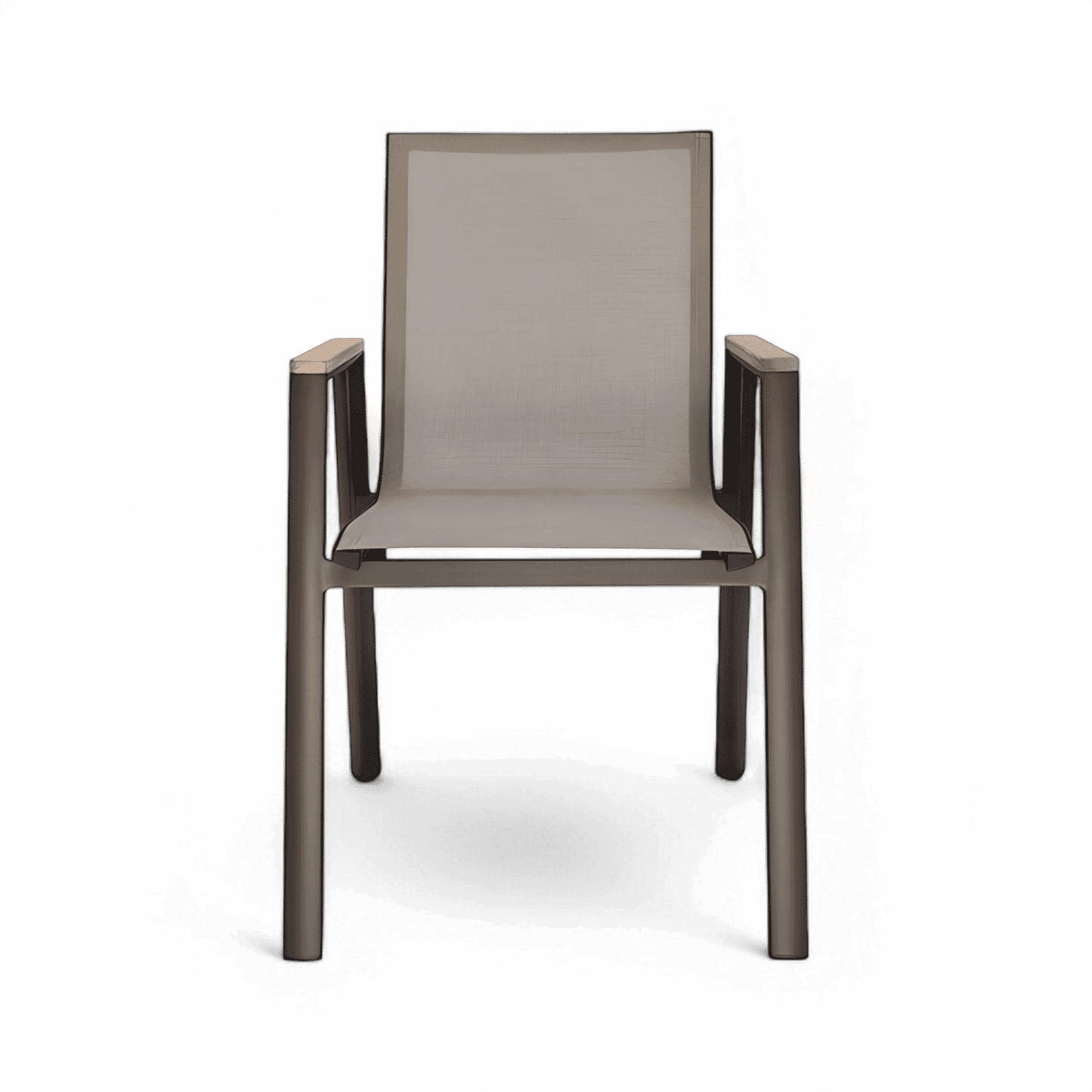 Chaise de salle à manger d'extérieur Aviana Taupe