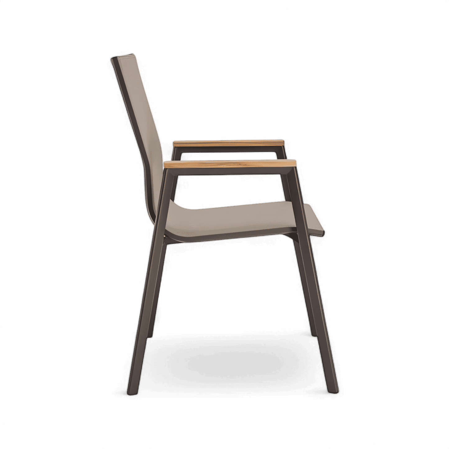 Chaise de salle à manger d'extérieur Aviana Taupe