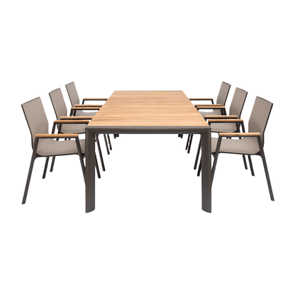 Ensemble de salle à manger d'extérieur Aviana Taupe
