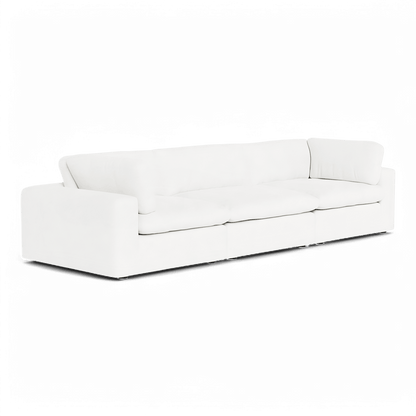 Canapé modulable Bloom 3 pièces blanc