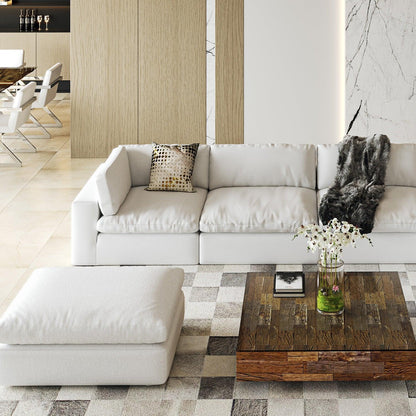 Canapé modulable Bloom 4 pièces blanc