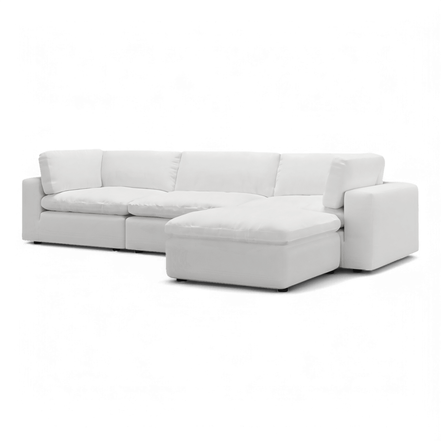 Canapé modulable Bloom 4 pièces blanc