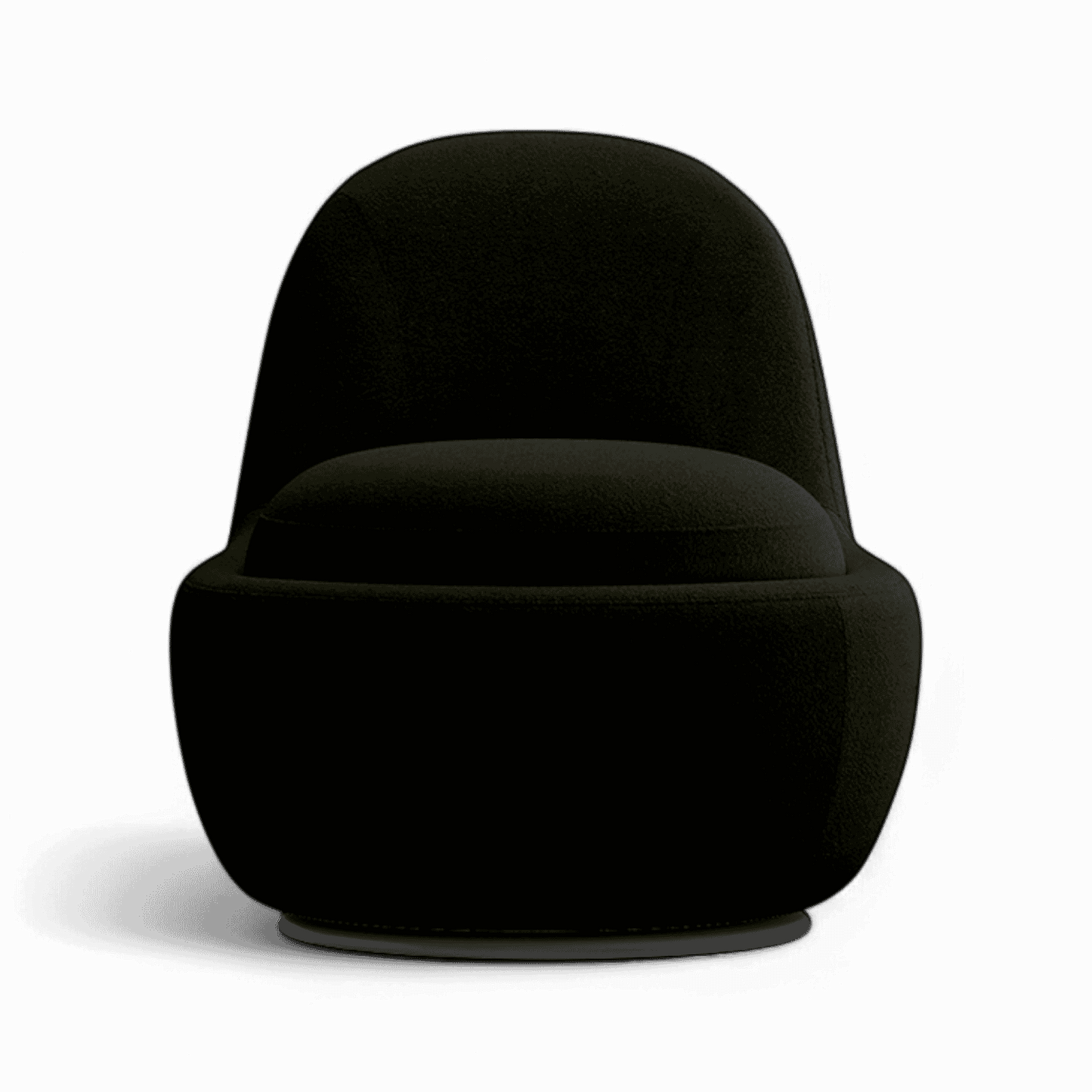 Fauteuil pivotant Boba Boucle Noir
