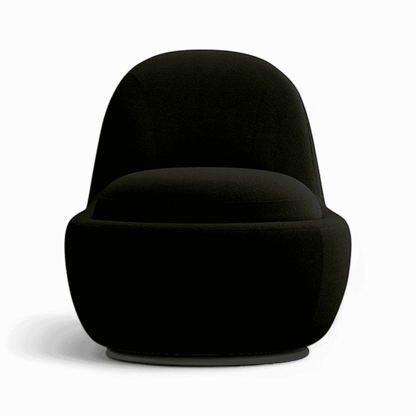 Fauteuil pivotant Boba Boucle Noir