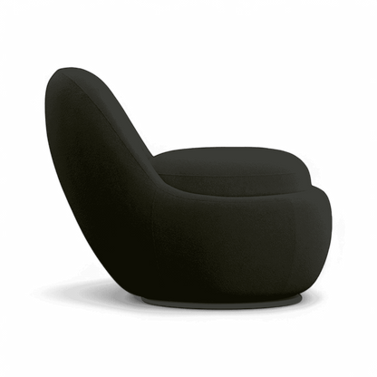 Fauteuil pivotant Boba Boucle Noir