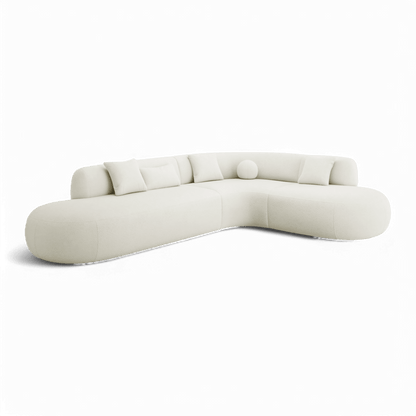 Canapé sectionnel Boba Boucle blanc