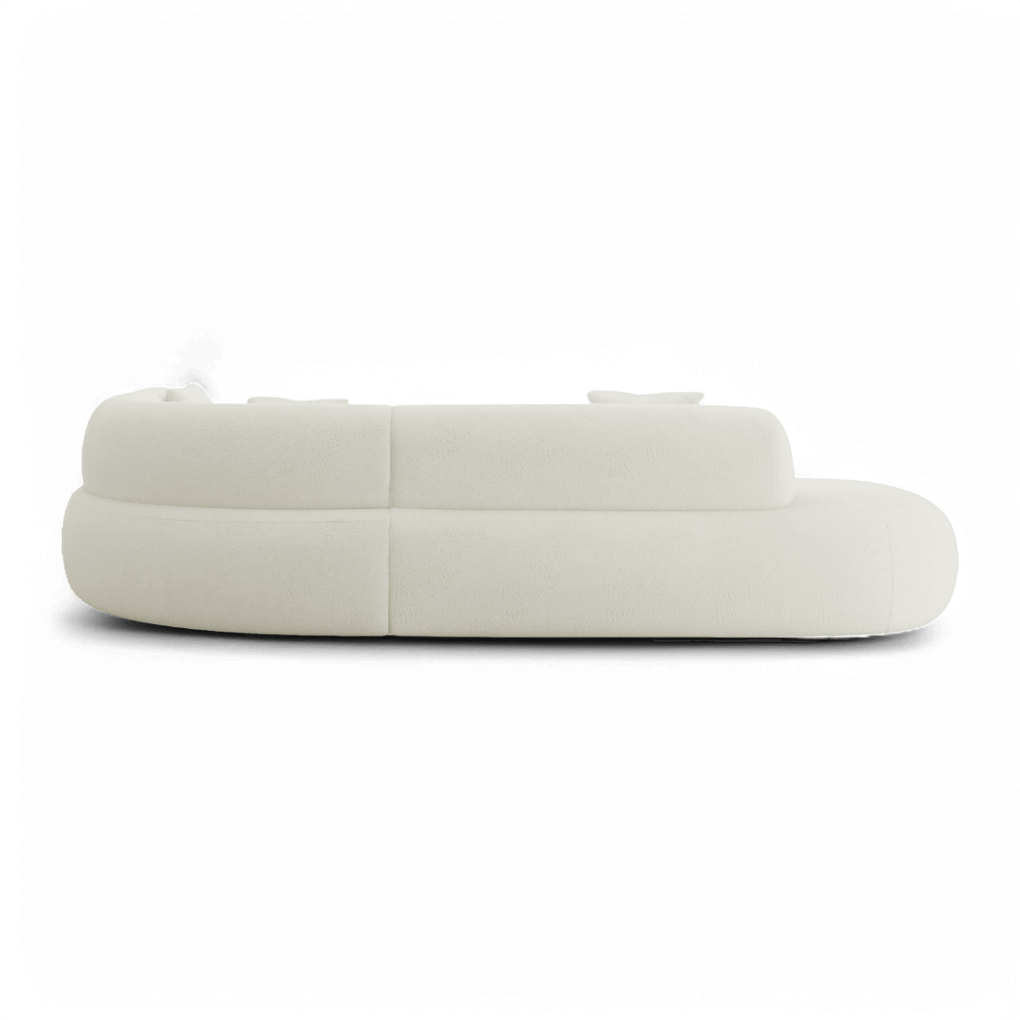 Canapé sectionnel Boba Boucle blanc