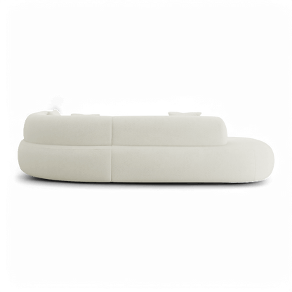Canapé sectionnel Boba Boucle blanc