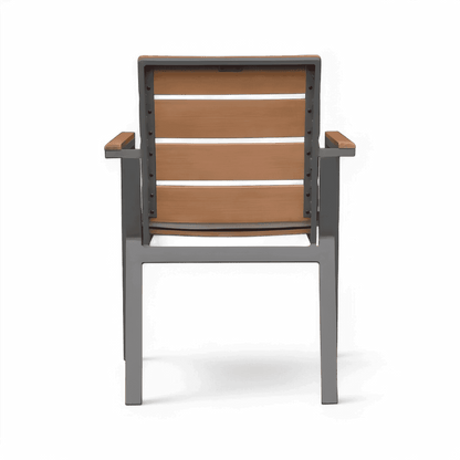 Chaise de salle à manger d'extérieur Bocay gris clair