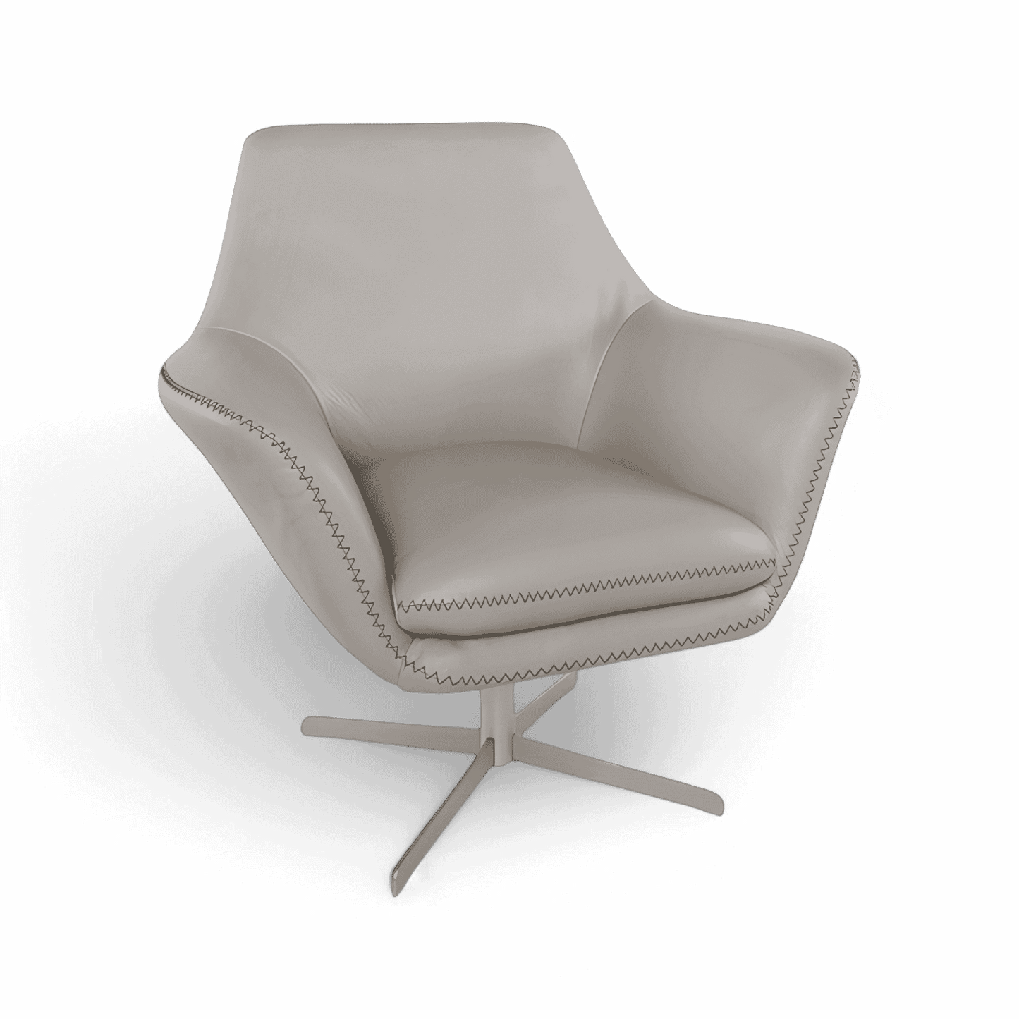 Fauteuil pivotant Bruce gris
