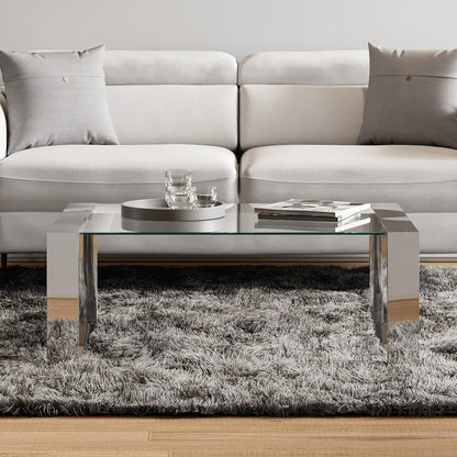 Table basse en verre Caterina