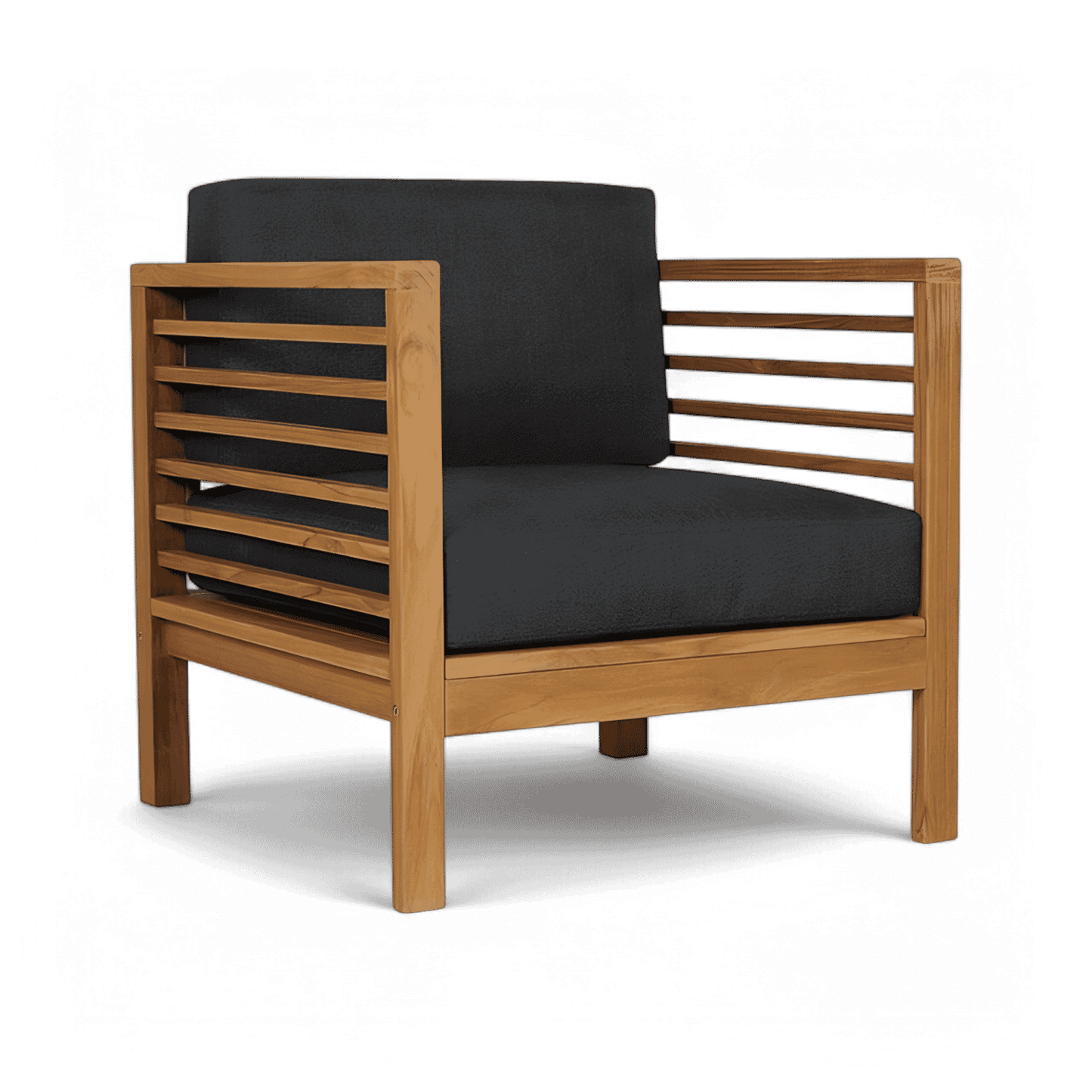 Fauteuil d'extérieur Cebu gris foncé