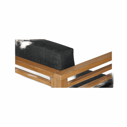 Fauteuil d'extérieur Cebu gris foncé