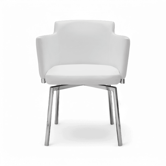 Chaise de salle à manger Aldo blanche