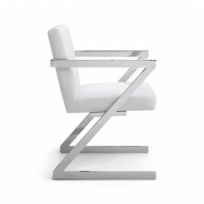 Chaise de salle à manger Denzel blanche