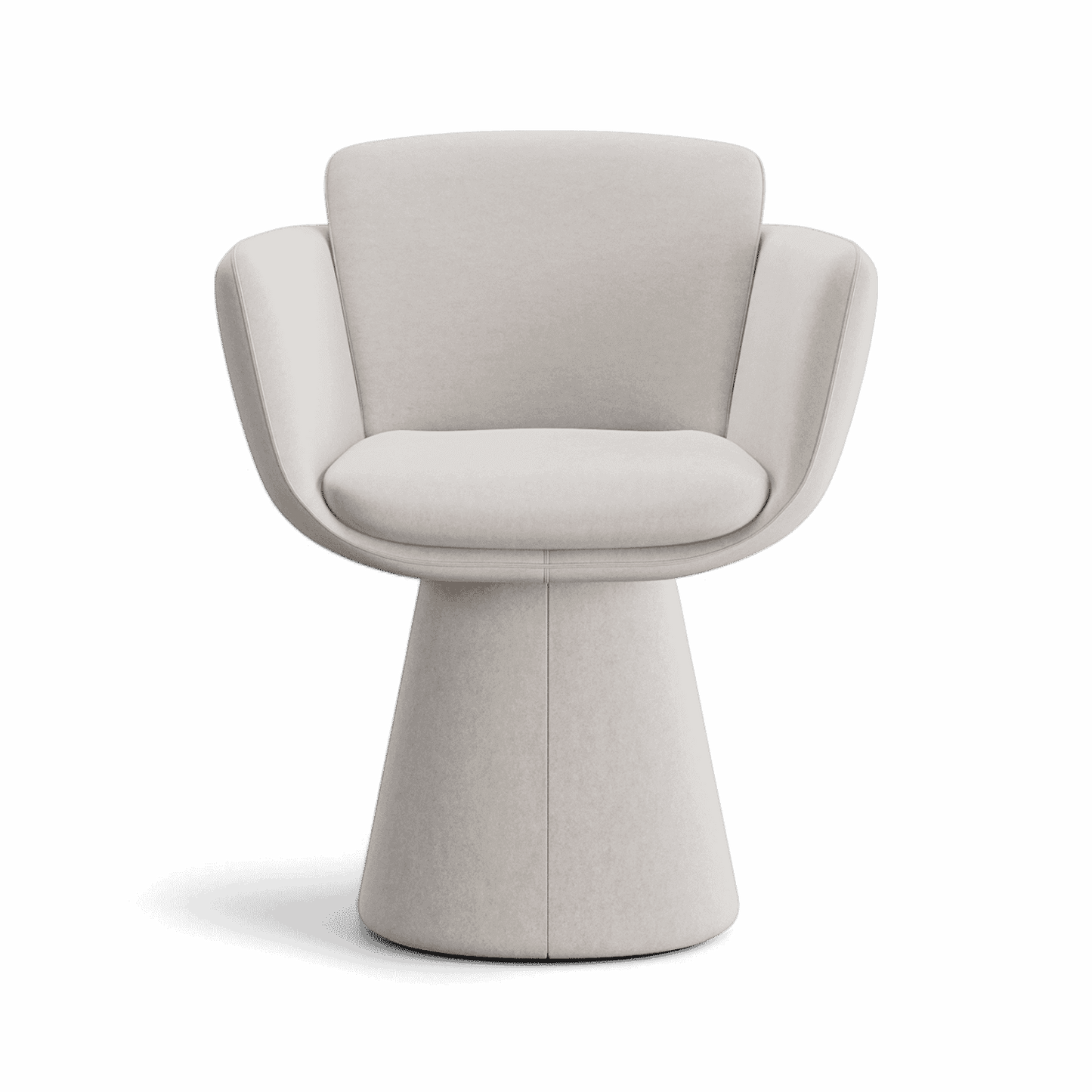 Chaise de salle à manger pivotante Rune beige