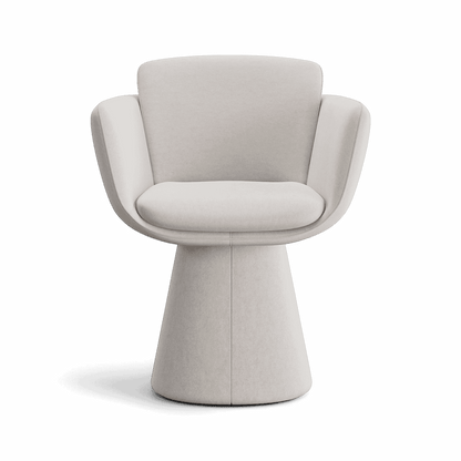 Chaise de salle à manger pivotante Rune beige