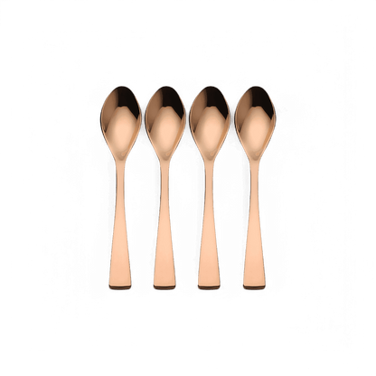 Argenterie Forma Or Rose - Lot de 4 Grandes Cuillères