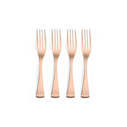 Argenterie Forma Or Rose - Lot de 4 fourchettes