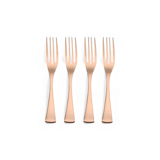 Argenterie Forma Or Rose - Lot de 4 fourchettes