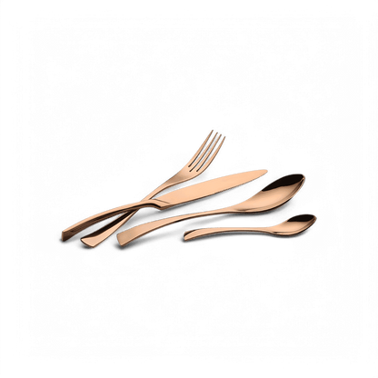 Argenterie Forma Or Rose - Lot de 4 fourchettes