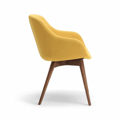 Chaise de salle à manger Gilly jaune