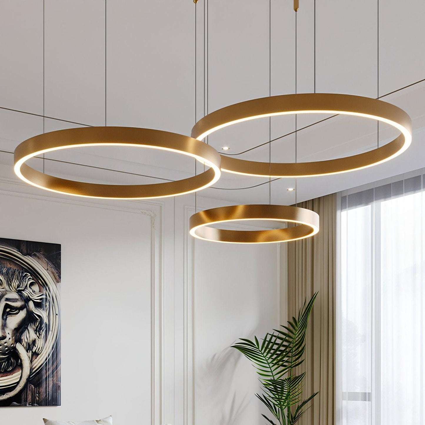 Plafonnier Helios 39 Doré