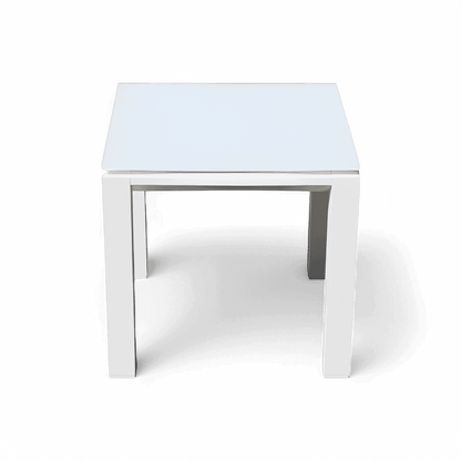 Table d'appoint d'extérieur Isa blanche