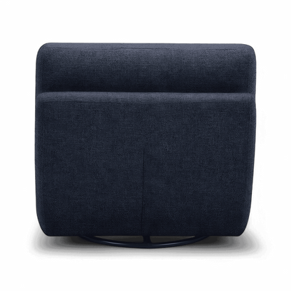 Fauteuil Jackie Lounge Bleu Foncé Gris
