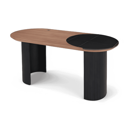 Bureau Jude en noyer et noir