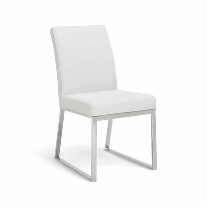 Chaise de salle à manger Leandro blanche