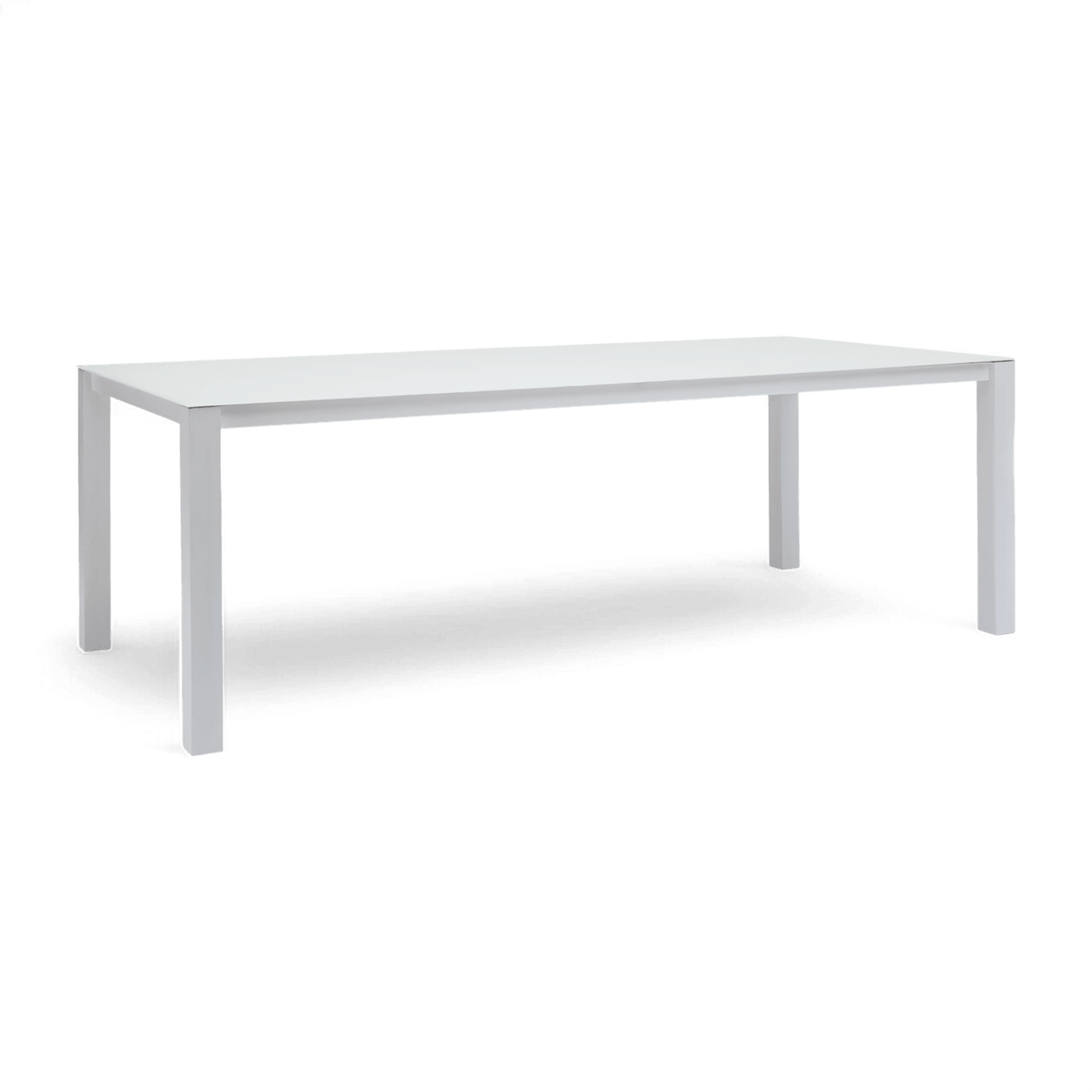 Table à manger d'extérieur Malta blanche
