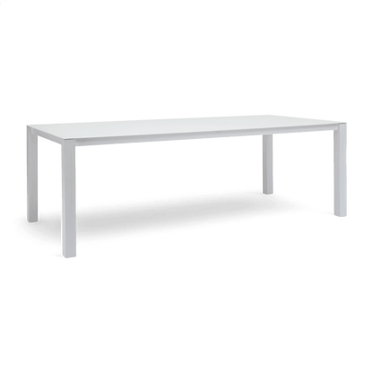 Table à manger d'extérieur Malta blanche