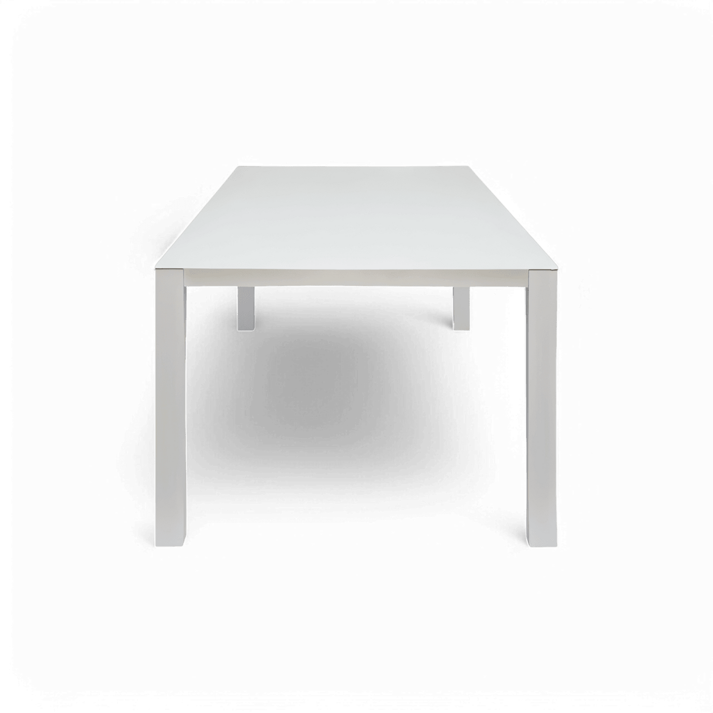 Table à manger d'extérieur Malta blanche