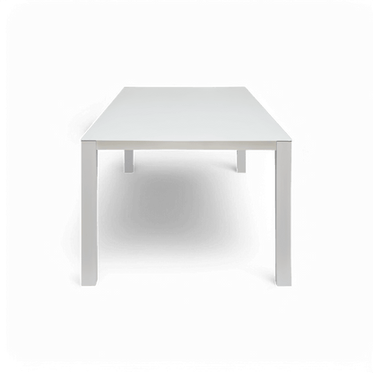 Table à manger d'extérieur Malta blanche