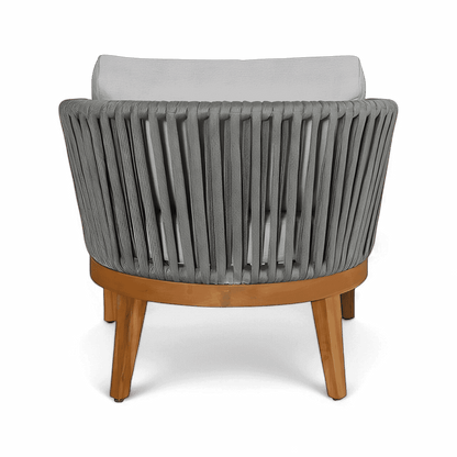 Fauteuil d'extérieur Maui gris clair