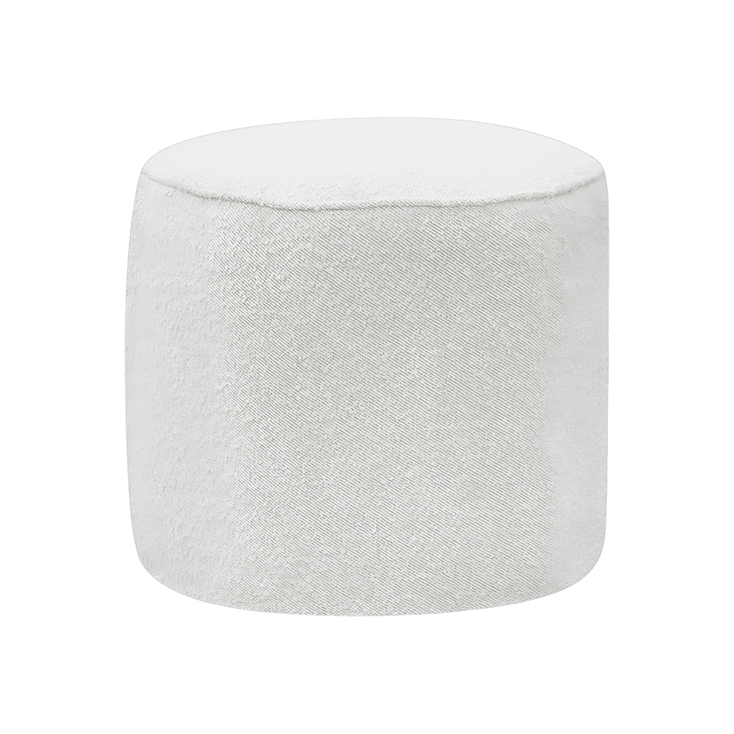 Naomi Ottoman Blanc Boucle