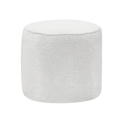 Naomi Ottoman Blanc Boucle