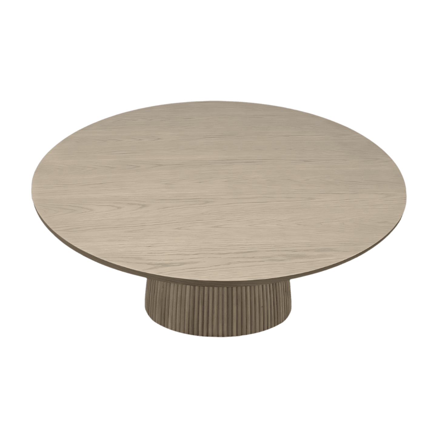 Table à manger ronde Oxford en chêne gris