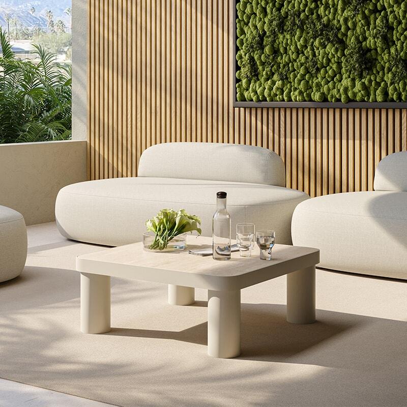 Table basse d'extérieur Pebble