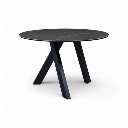 Table à manger ronde Robbie noire