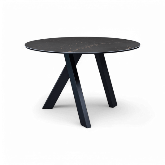 Table à manger ronde Robbie noire