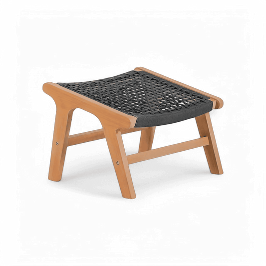 Pouf d'extérieur Tahiti gris foncé