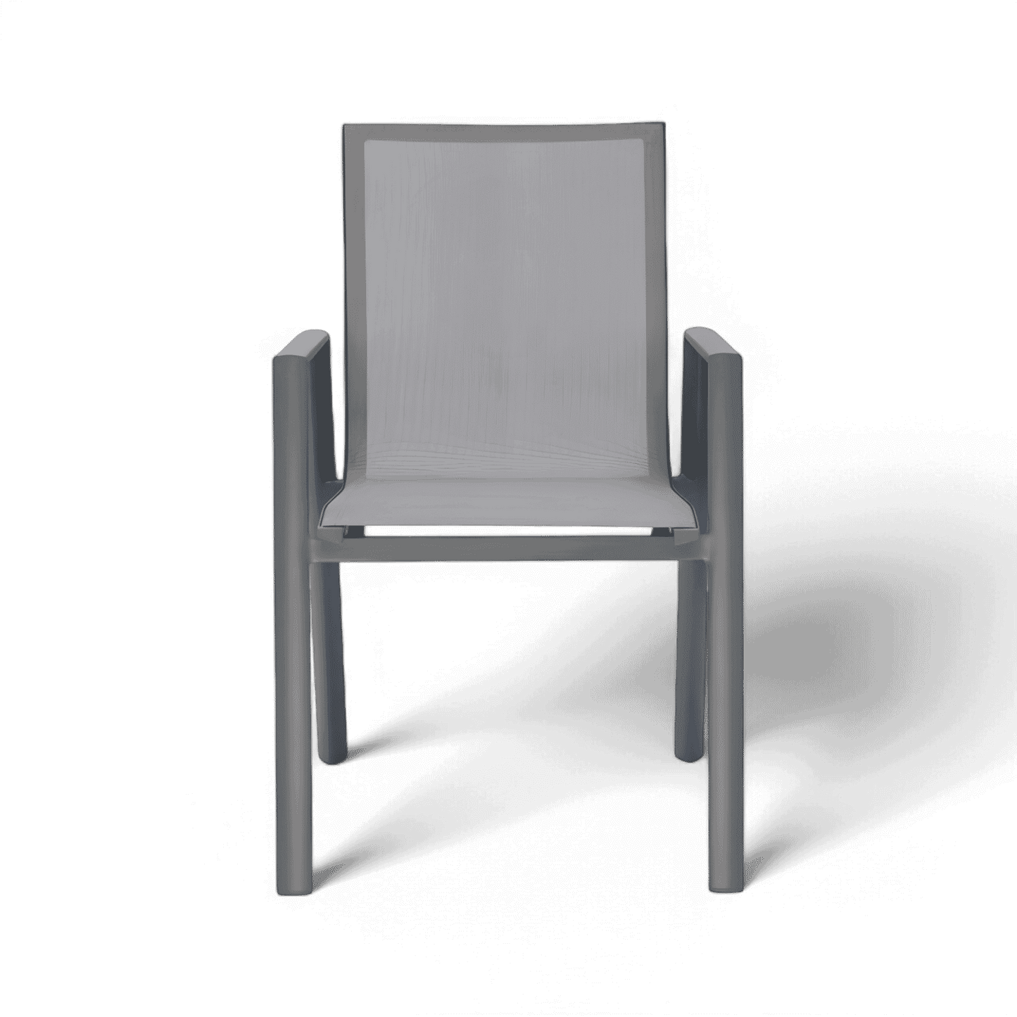 Chaise de salle à manger d'extérieur Malta grise